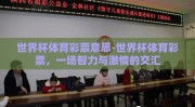 世界杯体育彩票意思-世界杯体育彩票，一场智力与激情的交汇