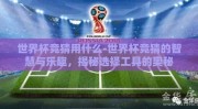 世界杯竞猜用什么-世界杯竞猜的智慧与乐趣，揭秘选择工具的奥秘