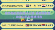 世界杯彩票时候可以买-世界杯彩票，购买时机与策略揭秘