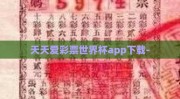 天天爱彩票世界杯app下载-