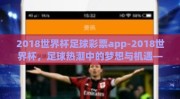2018世界杯足球彩票app-2018世界杯，足球热潮中的梦想与机遇——解密世界杯足球彩票app