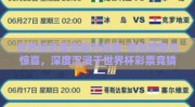 世界杯彩票竞猜对阵表-预测激情与惊喜，深度沉浸于世界杯彩票竞猜对阵表的奇妙世界