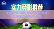 博宏世界杯竞猜-博宏世界杯竞猜，足球狂欢的智慧与乐趣