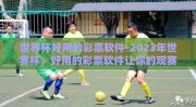 世界杯好用的彩票软件-2023年世界杯，好用的彩票软件让你的观赛体验更加精彩