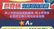 网上世界杯彩票在哪里-网上世界杯彩票的正确认知与安全指南