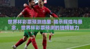 世界杯彩票预测结果-揭示辉煌与悬念，世界杯彩票预测的独特魅力