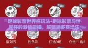 足球彩票世界杯玩法-足球彩票与世界杯的激情碰撞，解锁更多赛场乐趣