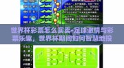 世界杯彩票怎么买卖-足球激情与彩票乐趣，世界杯期间如何智慧地投注