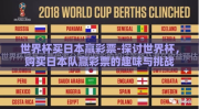 世界杯买日本赢彩票-探讨世界杯，购买日本队赢彩票的趣味与挑战