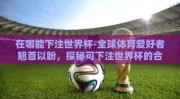 在哪能下注世界杯-全球体育爱好者翘首以盼，探秘可下注世界杯的合法渠道