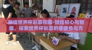 微信世界杯彩票在哪-微信初心与智趣，探索世界杯彩票的便捷参与方式