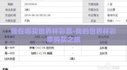 我在哪买世界杯彩票-我的世界杯彩票购买之旅
