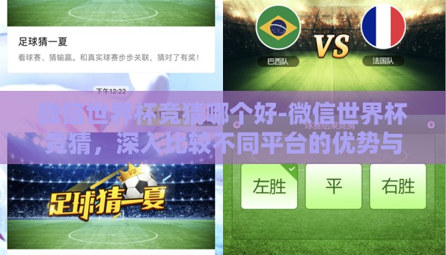 微信世界杯竞猜哪个好-微信世界杯竞猜，深入比较不同平台的优势与选择策略