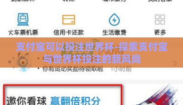 支付宝可以投注世界杯-探索支付宝与世界杯投注的新风尚