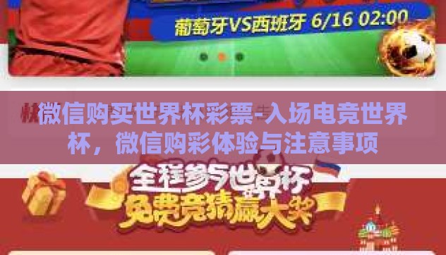 微信购买世界杯彩票-入场电竞世界杯，微信购彩体验与注意事项