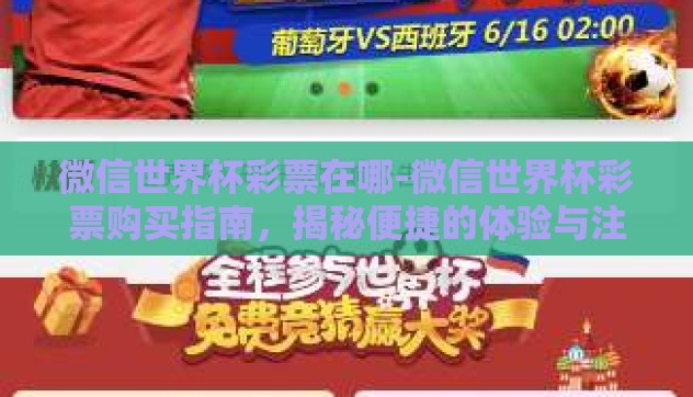 微信世界杯彩票在哪-微信世界杯彩票购买指南，揭秘便捷的体验与注意事项