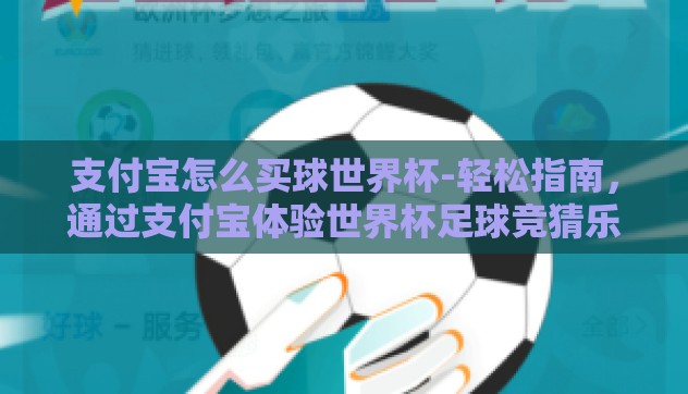 支付宝怎么买球世界杯-轻松指南，通过支付宝体验世界杯足球竞猜乐趣与安全购彩