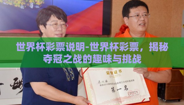 世界杯彩票说明-世界杯彩票，揭秘夺冠之战的趣味与挑战