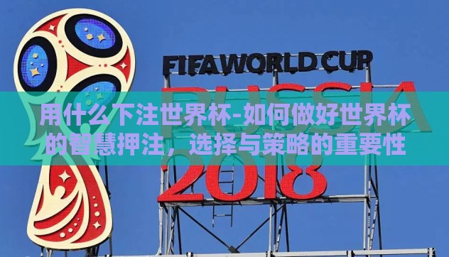 用什么下注世界杯-如何做好世界杯的智慧押注,选择与策略的重要性 用什么下注世界杯-如何做好世界杯的智慧押注,选择与策略的重要性