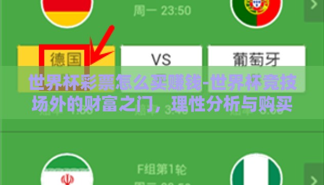 世界杯彩票怎么买赚钱-世界杯竞技场外的财富之门，理性分析与购买世界杯彩票的秘诀