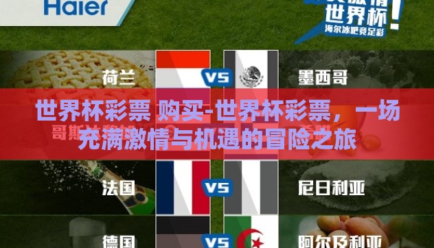 世界杯彩票 购买-世界杯彩票，一场充满激情与机遇的冒险之旅