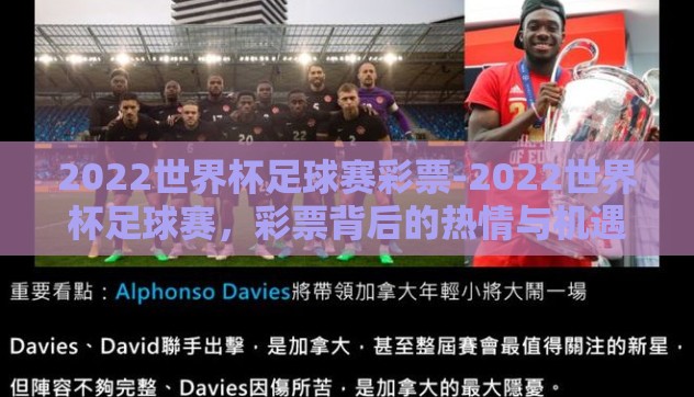 2022世界杯足球赛彩票-2022世界杯足球赛,彩票背后的热情与机遇 2022世界杯足球赛彩票-2022世界杯足球赛,彩票背后的热情与机遇