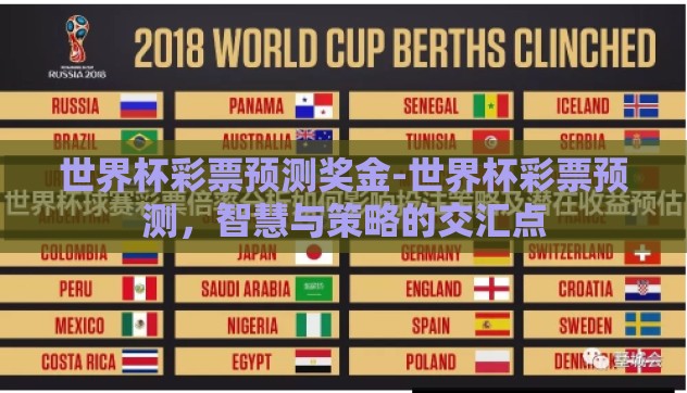 世界杯彩票预测奖金-世界杯彩票预测，智慧与策略的交汇点