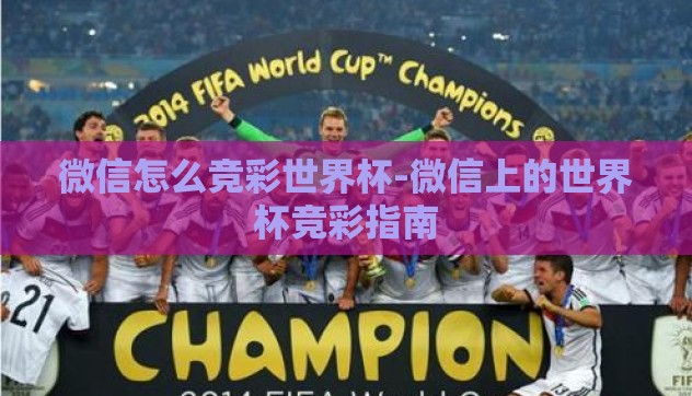 微信怎么竞彩世界杯-微信上的世界杯竞彩指南 微信怎么竞彩世界杯-微信上的世界杯竞彩指南