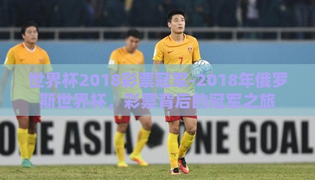 世界杯2018彩票冠军-2018年俄罗斯世界杯，彩票背后的冠军之旅