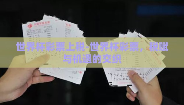 世界杯彩票上税-世界杯彩票,税赋与机遇的交织 世界杯彩票上税-世界杯彩票,税赋与机遇的交织